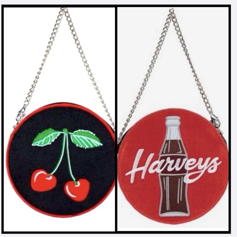Harveys Seatbelt Cherry Coke coin purse / NEW / sealed packaging / cross posted